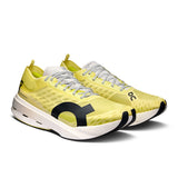 Men's On Cloudboom Strike road running shoes with lightweight mesh uppers and responsive cushioning, designed for speed and comfort.