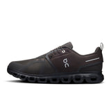 Men's On Cloud 6 Waterproof active life shoes, lightweight with waterproof design, in black and grey, suitable for outdoor activities.