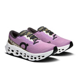 On Cloudmonster 3 women's road running shoes featuring a sleek design with cushioned soles and breathable mesh upper.