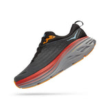 Men's Hoka Bondi 8 running shoes in D-width, featuring a sleek design with cushioned midsoles and supportive outsoles.