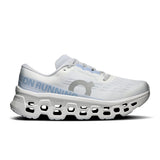 Women's On Cloudmonster 3 road running shoes with mesh upper and cushioned sole, designed for comfort and performance.