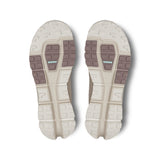 On Cloudaway 2 women's active lifestyle shoes in light gray and white, featuring cushioned soles and breathable mesh material.