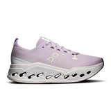 Women’s On Cloudsurfer Max road running shoes with breathable mesh upper and cushioned sole for comfort and performance.