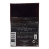Yves Saint Laurent Black Opium Eau De Parfum spray bottle for women, 3 oz, with black and gold packaging and floral accents.