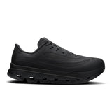 Men's On Cloudflow 5 AD running shoes in black and white, featuring lightweight design and breathable mesh upper.