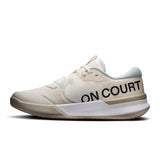 On THE ROGER Pro 3 women's tennis shoes with sleek design and supportive sole, ideal for on-court performance.