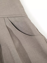 Men's high-waisted wide-leg pleated casual pants by Trendsi, featuring a relaxed fit and lightweight fabric, displayed on a hanger.