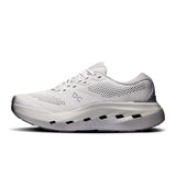 Men's On Cloudrunner 3 Max road running shoes in black and gray with cushioned soles and breathable mesh upper.