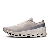 Men's On Cloudmonster 1 active life sneaker with gray and black design, featuring cushioned sole and breathable upper.