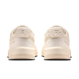 On THE ROGER Clubhouse Ace men's tennis shoes in black with white accents, featuring a sleek athletic design and supportive sole.