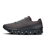 On Cloudmonster Void men's active life shoes featuring a sleek design with cushioned soles and breathable mesh material.