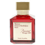 Maison Francis Kurkdjian Baccarat Rouge 540 Extrait De Parfum bottle, 70 ml, elegant glass container with a sleek design.