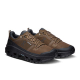 Men's On Cloudrock Low Waterproof hiking shoes with durable design and waterproof features, suitable for outdoor adventures.