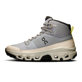 Women's On Cloudrock Mid Waterproof hiking boots with durable design and waterproof features, suitable for outdoor adventures.
