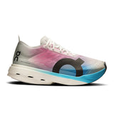 Women's On Cloudboom Strike road running shoes with sleek design and supportive cushioning, ideal for high-performance running.
