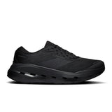 Men's On Cloudrunner 3 Max road running shoes in black and gray with cushioned soles, designed for comfort and performance.