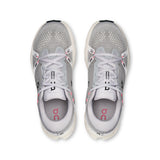 Women's On Cloudsurfer 2 road running shoes in black and gray, featuring lightweight cushioning and breathable mesh uppers.
