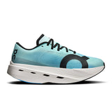 Women's On Cloudboom Volt road running shoes with gray and black design, featuring breathable mesh and cushioned sole.