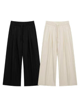 Men's wide-leg drawstring pants by Trendsi, featuring a relaxed fit and casual style, shown in a neutral color.
