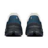 Men's On Cloudmonster Void active life shoes with black and gray design, featuring cloudtech sole and breathable upper fabric.