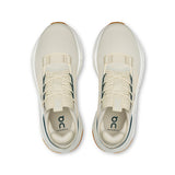 On Cloudnova 2 women's active lifestyle sneakers in black and white, showcasing the sleek design and cushioned sole.