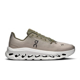 Men's On Cloudtilt active lifestyle shoes in black and gray with cushioned soles and breathable mesh upper.