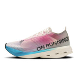 Men's On Cloudboom Strike road running shoes with breathable mesh upper and cushioned sole for running comfort.