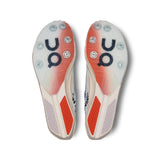 Men's On Cloudspike Amplius track shoes with black and white design, featuring lightweight cushioning and durable outsole.
