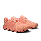 On Cloud 6 women's active life running shoes in gray with white accents, showing the lightweight design and cushioned sole.