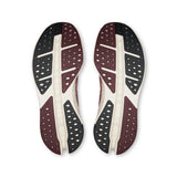 Men's On Cloudsurfer Max road running shoes in black and white, featuring breathable mesh upper and cushioned sole.