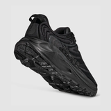 Black Hoka Gaviota 6 Wide women's running shoes with supportive design and cushioned soles, perfect for comfort and stability.