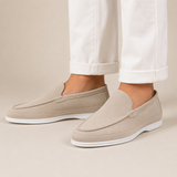 Men’s suede loafers by Zexov, smart casual slip-on shoes with a sleek design, featuring smooth suede material and comfortable fit.