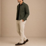 Men’s vintage suede zip-up jacket by Zexov, featuring casual style and classic design, shown in a close-up view.