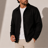 Men’s casual cotton jacket by Zexov, featuring a button-up overshirt design in a versatile, stylish fabric.