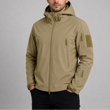 Men's waterproof tactical jacket by Zexov, hooded windproof softshell coat suitable for outdoor activities