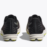Hoka Crescendo MD 2 shoes in black and white with a double heel design, showcasing the athletic and supportive footwear style.