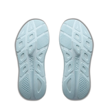 Kids Hoka Rincon 4 running shoes in glimmering blue with a sleek design and supportive midsole for active youth.