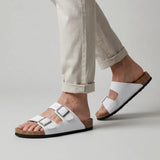 Men's Zexov double-strap sandals with adjustable buckles and contoured footbed for comfort and support.