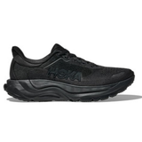 Women's Hoka Arahi 9 running shoes in black with B-width, featuring a supportive athletic design and cushioned sole.