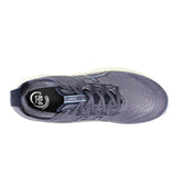 Men's ASICS GEL-Nimbus 27 wide neutral daily trainers in indigo fog and denim blue color with breathable mesh upper.