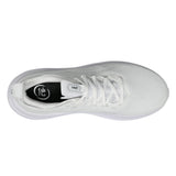 Men's ASICS GEL-Nimbus 28 neutral daily trainers in white with breathable mesh and cushioned sole for all-day comfort.
