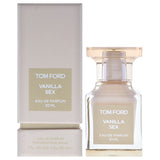 Tom Ford Vanilla Sex Eau De Parfum spray bottle with sleek design and vanilla scent label visible.