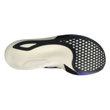 Unisex ASICS Metaspeed Edge Tokyo road racing shoes in white with cobalt burst accents, designed for fast running.