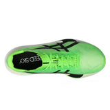 Unisex ASICS Metaspeed Sky Tokyo road racing shoes in green and black with sleek design and lightweight construction.