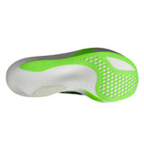 Unisex ASICS Metaspeed Sky Tokyo green and black road racing shoes with sleek design and lightweight construction.