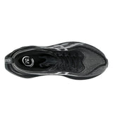Unisex ASICS Superblast 2 tempo trainers in black and white, featuring a sleek athletic design.