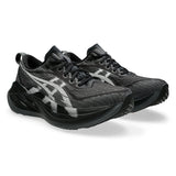 Unisex ASICS Superblast 2 tempo trainers in black and white, featuring lightweight design and breathable mesh upper.