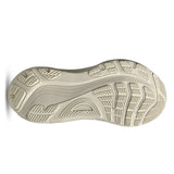 Women's ASICS GEL-Kayano 32 stability trainers in oatmeal and meteor grey, featuring supportive design and cushioned soles.