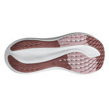 Women's ASICS GlideRide Max 2 neutral daily trainers in pearl pink and dusty red with cushioned support and sleek design.