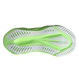 Women's ASICS Novablast 5 neutral daily trainers in Vital Green and black with breathable mesh upper and cushioned sole.